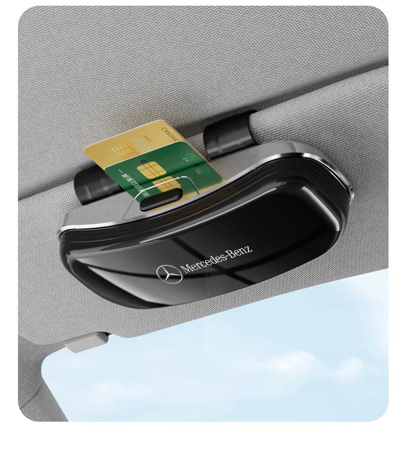 UKY5 1Pcs Car Visor Glasses Box Auto Sunglasses Storage Box For Mercedes Benz AMG GLBGLC W203 W206 W220 W205 W211 W212 W201 W210 W168