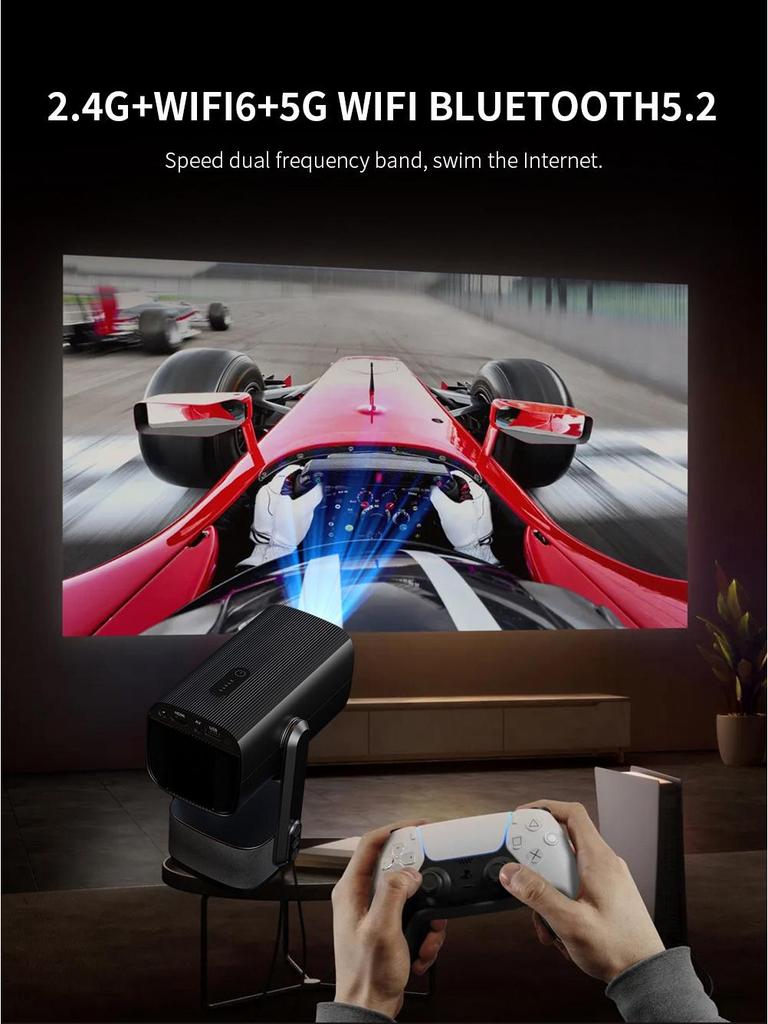 2025 K2 Smart 4K Gimbal Projector with Battery & Android Screen Mirroring