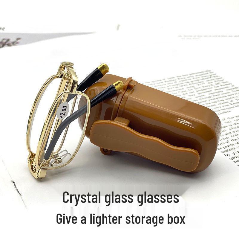 

Мужские ультралегкие складные очки для чтения с кристально чистыми линзами для людей среднего и пожилого возраста. 150 Degrees (Recommended for Ages 50-54)