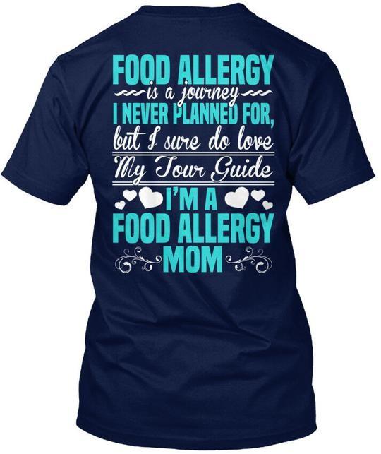 

Mother Of Food Allergy Child Mom Is A Journey I T-Shirt Made in USA S to 5XL 4XL