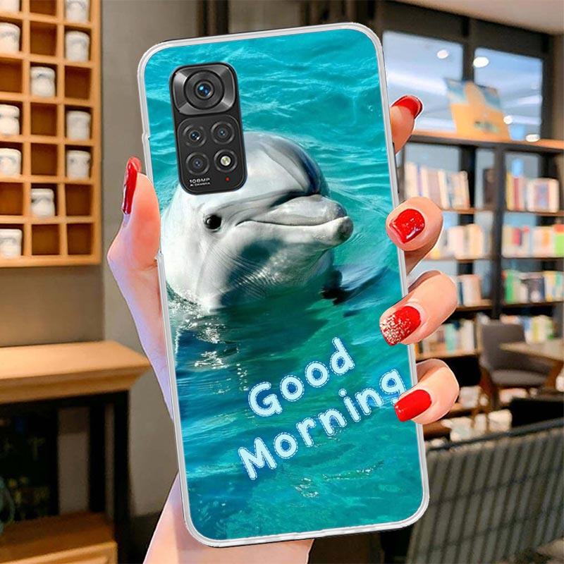 Ocean Animal Cute Dolphin Cover Phone Case For Xiaomi Redmi Note 15 14 13 12 11 10 Pro Plus 14S 12S 11S 11T 11E 10S Soft Fundas