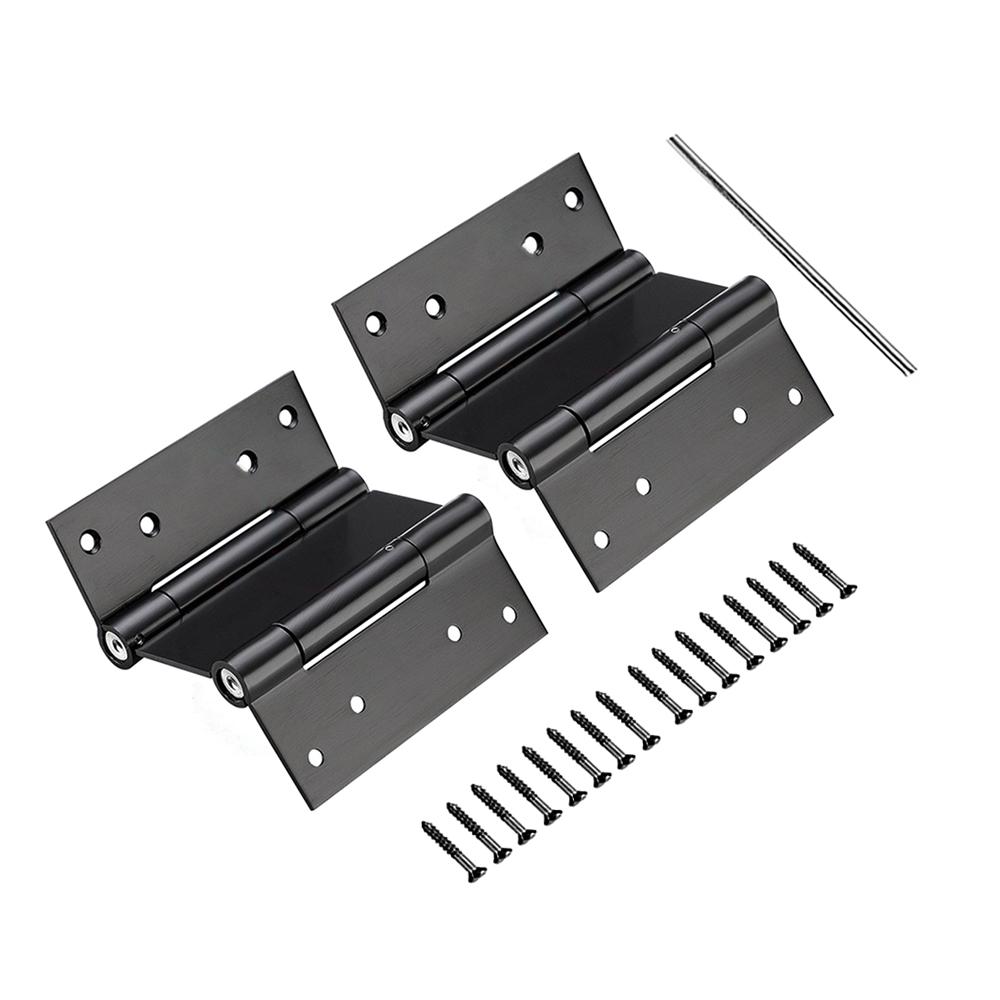 2pcs Double Action Spring Door Hinges Metal Steel Freegate Bar Counter Self-Closing Two-way Door Swing Hinge Adjustable Tension