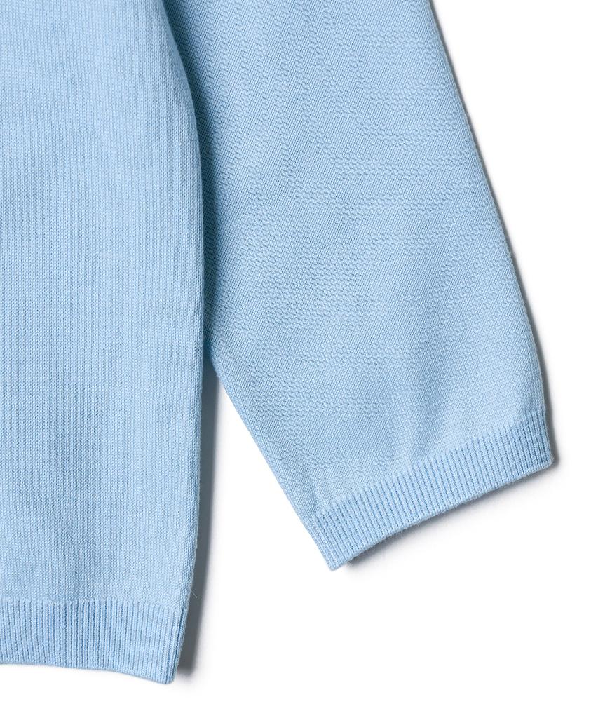 TTUDEMENT Daily 3/4 Sleeve Knit Top_Light Blue