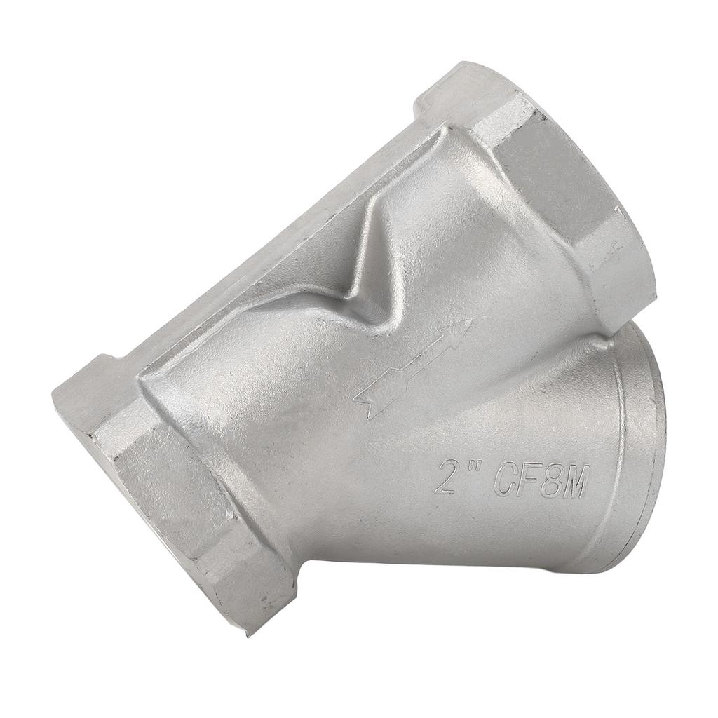 Y-Sieb 2 Zoll DN50 Edelstahl Y-Typ Sieb Filter Zubehör für Wasser Öl Gas