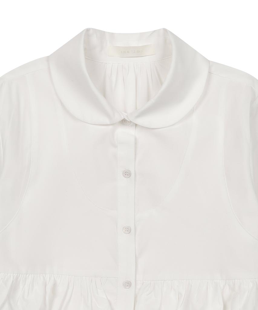 Ohesio Cancan Frill Blouse, White