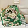 Flannel warm comfort style  romance soft plush blanket retro for sofa Japanese living room Classic office bedroom travel gift