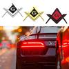 Zednářské emblémy 3D samolepka na auto Silné lepidlo Odráží kulturní identitu Osobní styly Vhodné pro dekoraci vozidla