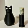 Secret Stash Cat 3D Printed Black Cat Figurine for Hiding Small Items Cute Cat Prank Table Decor Collectible Figures for Cat Lovers
