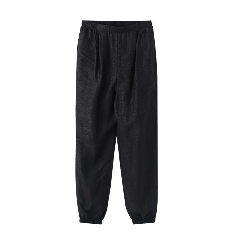 GOELIA Women's 18 Momme Silk Tapered Pants