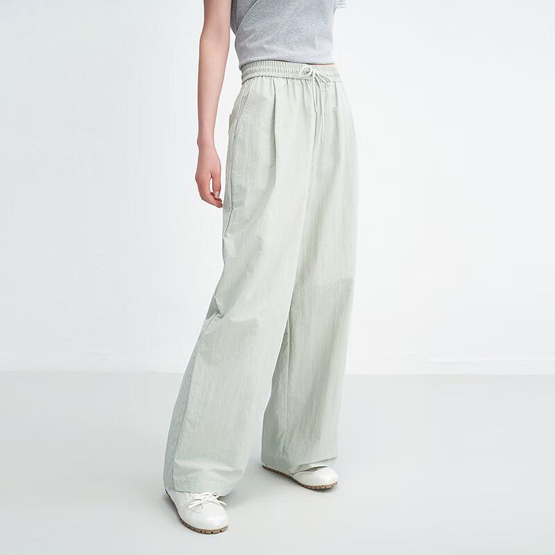 LED'IN Little Color Shield Elastic Waist Wide-Leg UV Protection Casual Pants