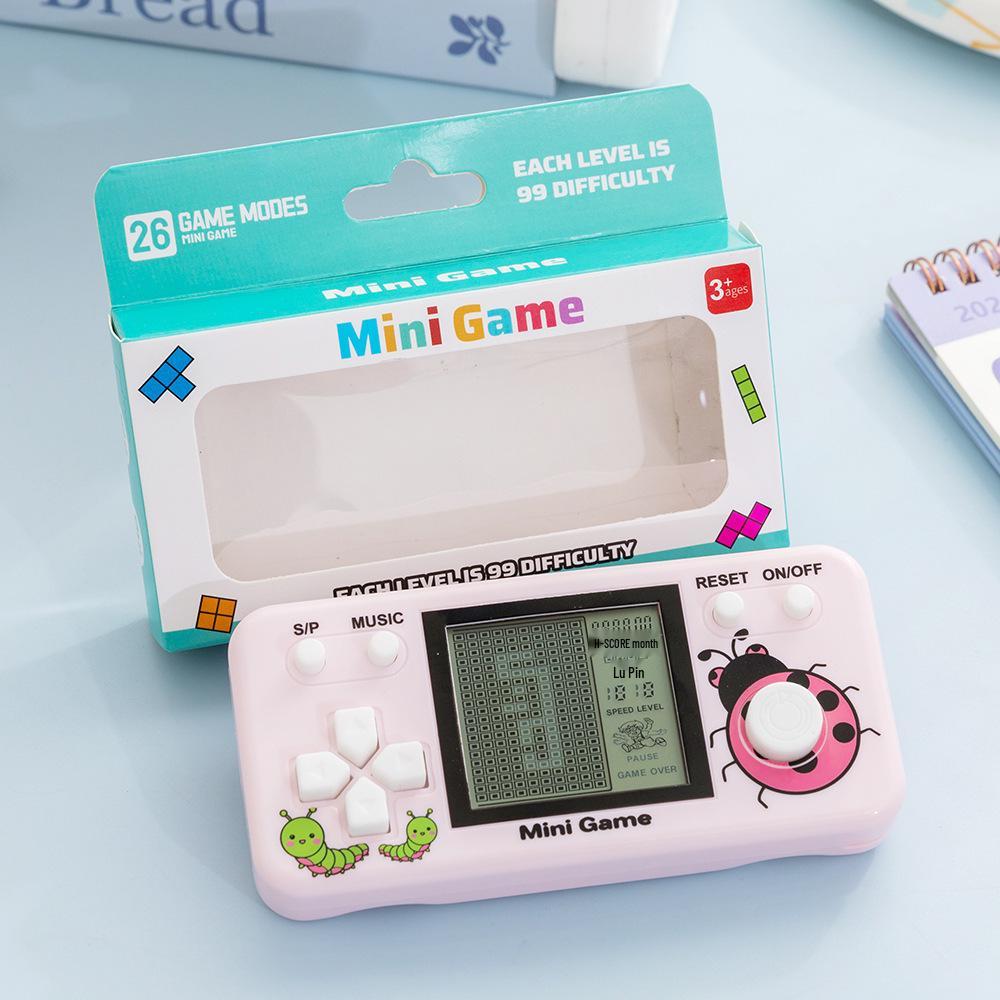 Nostalgische Klassische Handheld-Tetris-Spielkonsole für Kinder - Retro Elektronisches Spielzeug