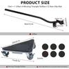 Furniture Mover Dolly Furniture Mover With Wheels & Furniture Lifter Carbon Steel Furniture Lifter With 3 360 Rotatable Rubber