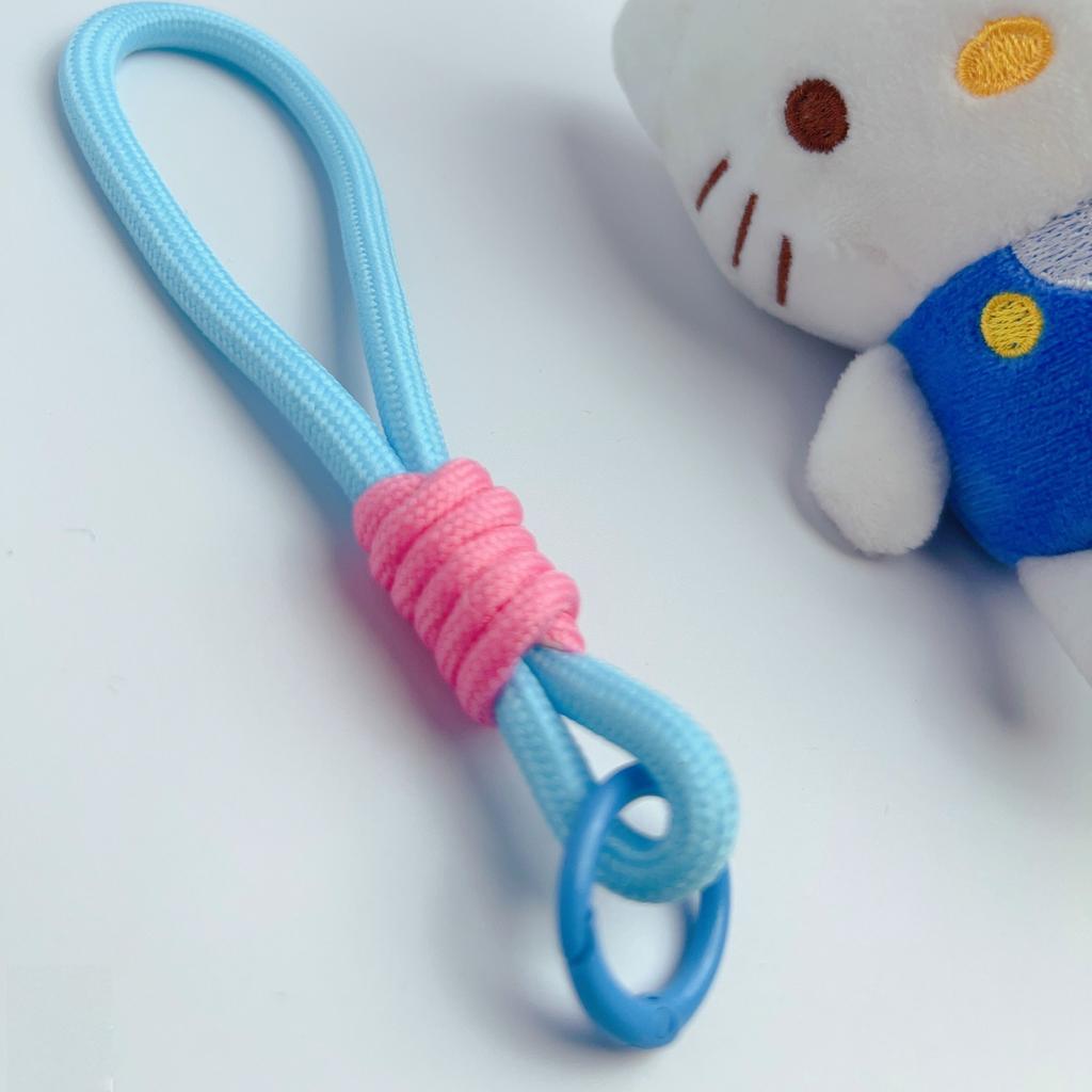 Paracord Keychain Wristlet Bag Charm Braided Strap Key Ring Rope Keychain Lanyard for Car Keys Phone