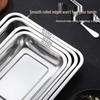 Stainless Steel Rectangular Serving Tray