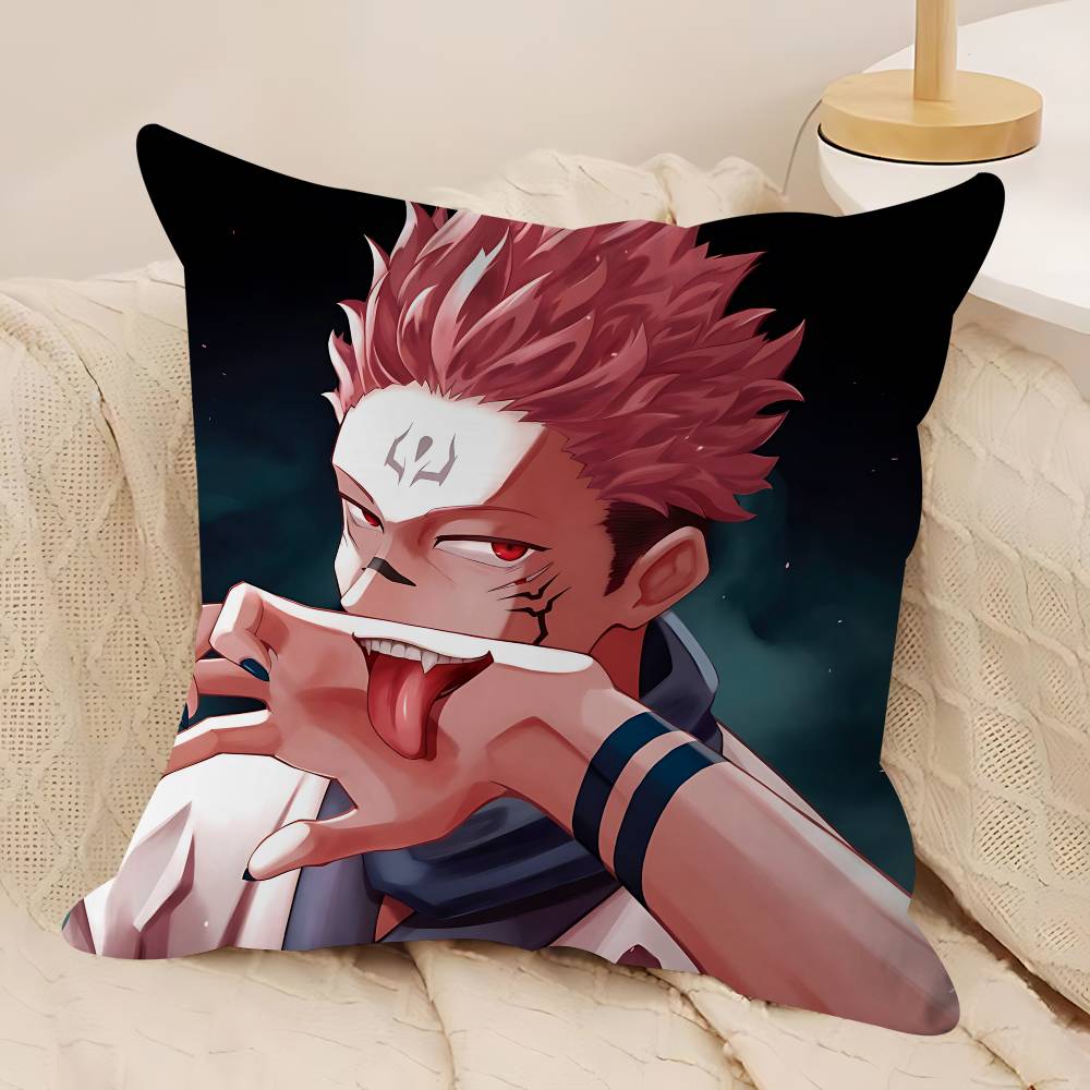Anime Sukuna Personalized Pillow Dust Cover Bedroom Kids Party Decoration Pillowcase Birthday Children Gift