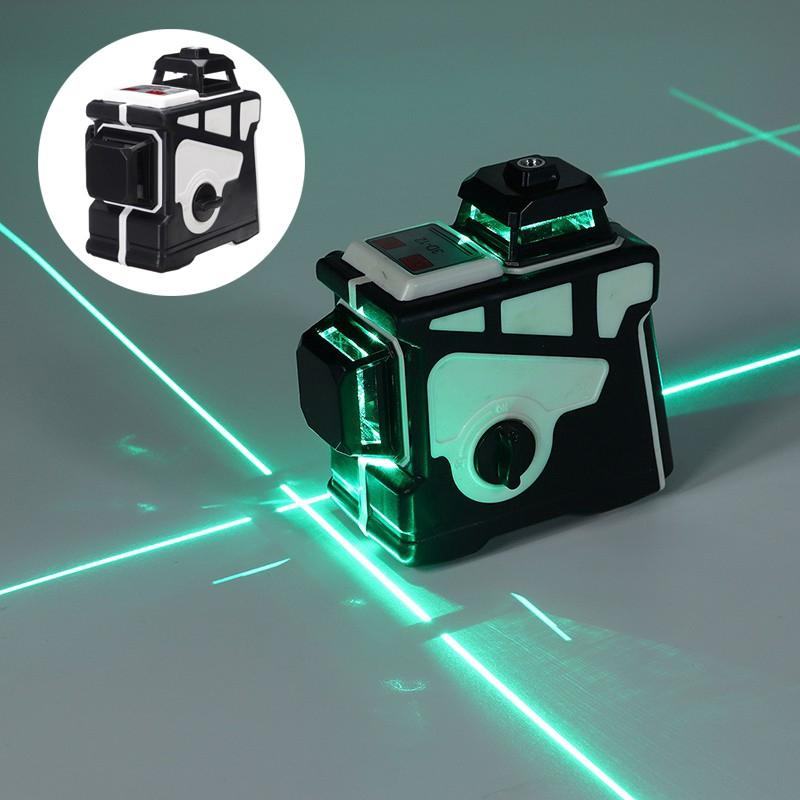 IP54 12 Lines 3D Self Leveling Laser Level Green/Blue Light 360 Degree Rotary New