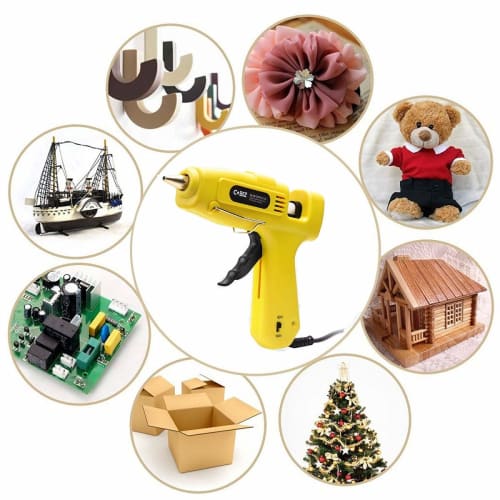 Blufree Glue Gun, 60/100W, Medium/Large, Professional, Super Powerful Glue Gun Kit, Non-Drip, High-Temperature Type, Temperature Adjustment, Strong Ad