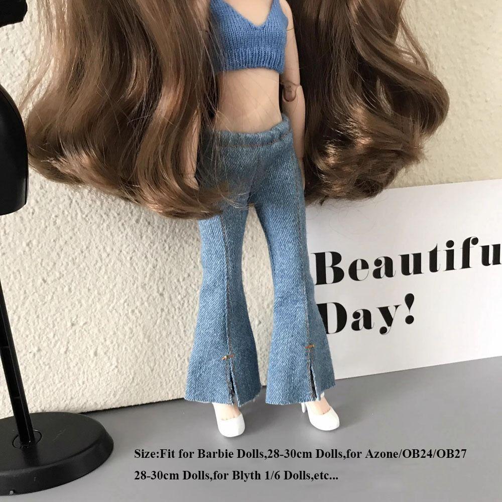 Mädchen Geschenk Spielzeug Blyth Puppe Jeans Hose für Azone/OB24/OB27 28-30cm Puppen für Blyth 1/6 Puppen