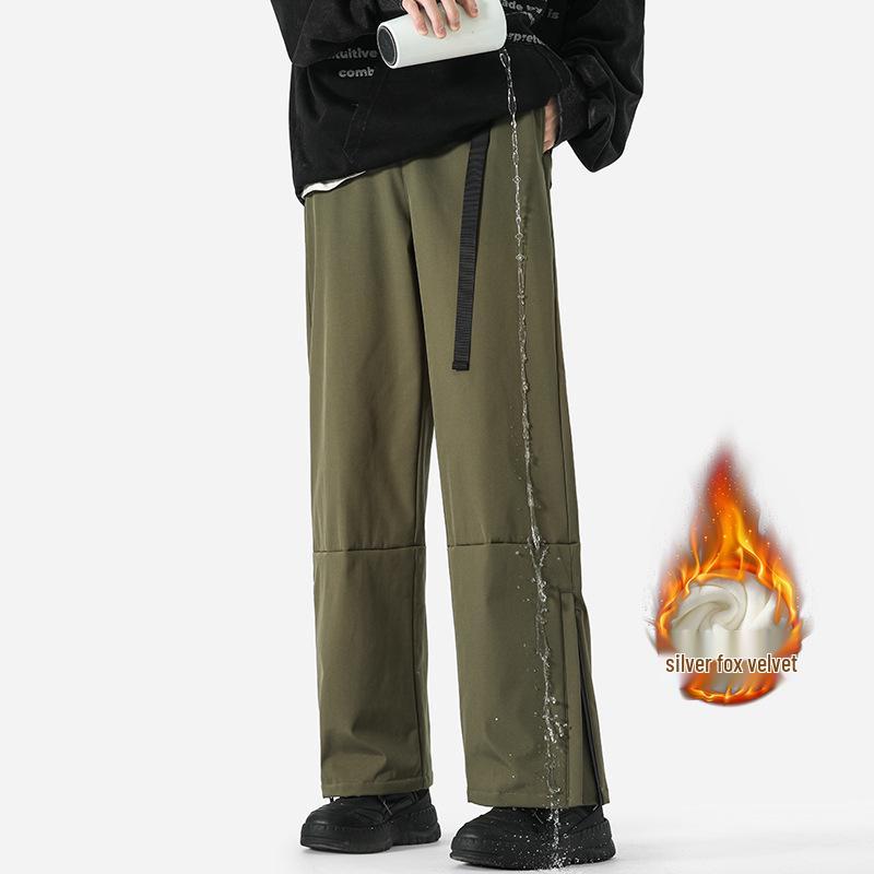 

Водонепроницаемый сноубордический костюм большого размера цвета хаки с утепленной хлопковой лыжной курткой для молодых мужчин и женщин 2XL