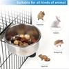 2Pcs Bird Feeder Bowls With Clips Sturdy Parrot Cage Food Water Bowl Pet Bird Feeding Dish Bird Feeder Accessories For Parakeet