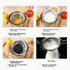 Jinghuisichuang Stainless Steel Soy Milk Strainer [Multiple Uses, Uniform Mesh] Frying Basket Colander Flour Sieve 10cm