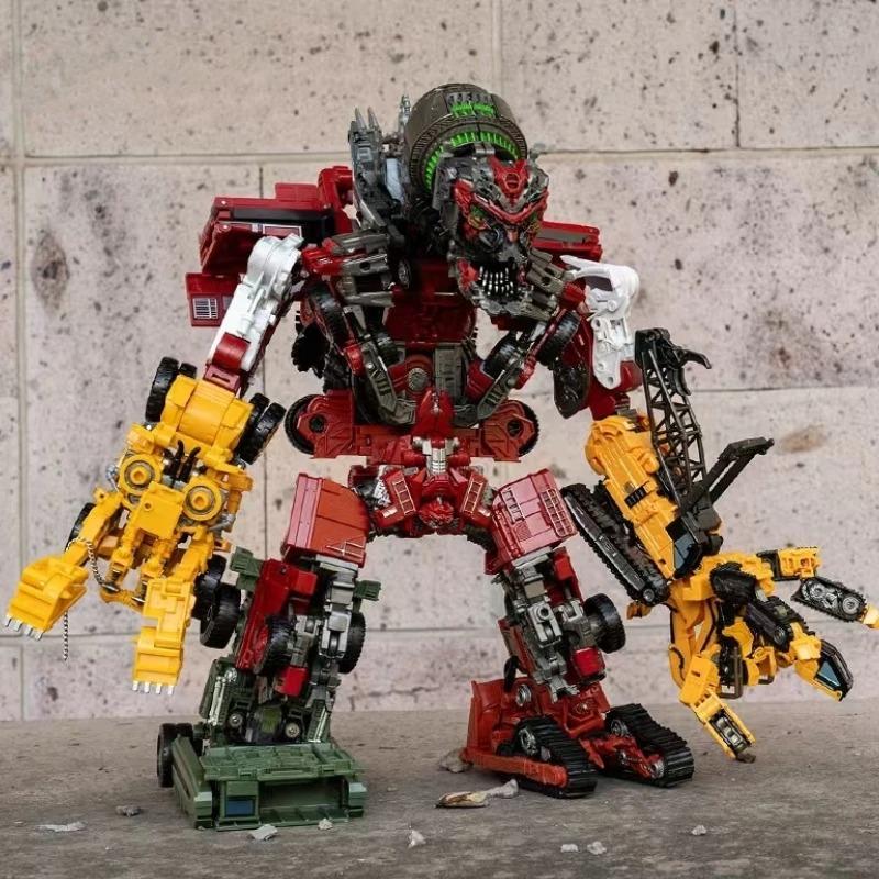 TAIBA 8 IN 1 Big Devastator Toys Transformation Action Figure Robot Car Anime Series Model Classic Boy Kids Gift DD01 DD04