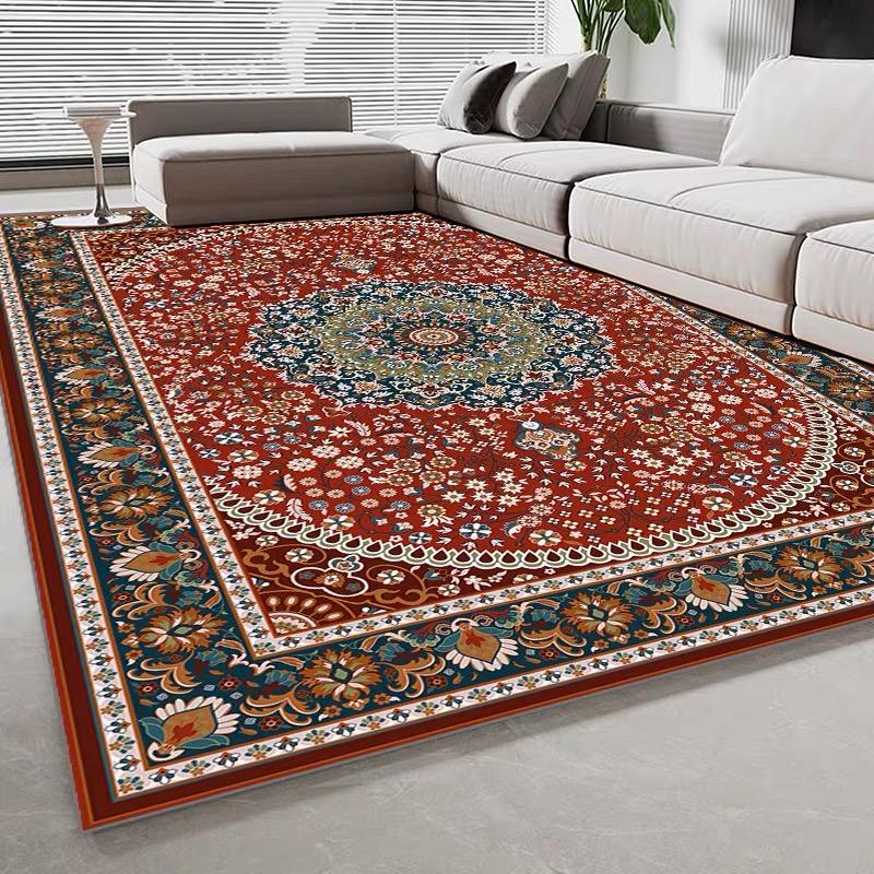 Americký Retro Praný Zadní Imitace Kašmírový Koberec Obývací Pokoj Pohovka Konferenční Stolek Deka Domácnost Ložnice Podlahová Rohož