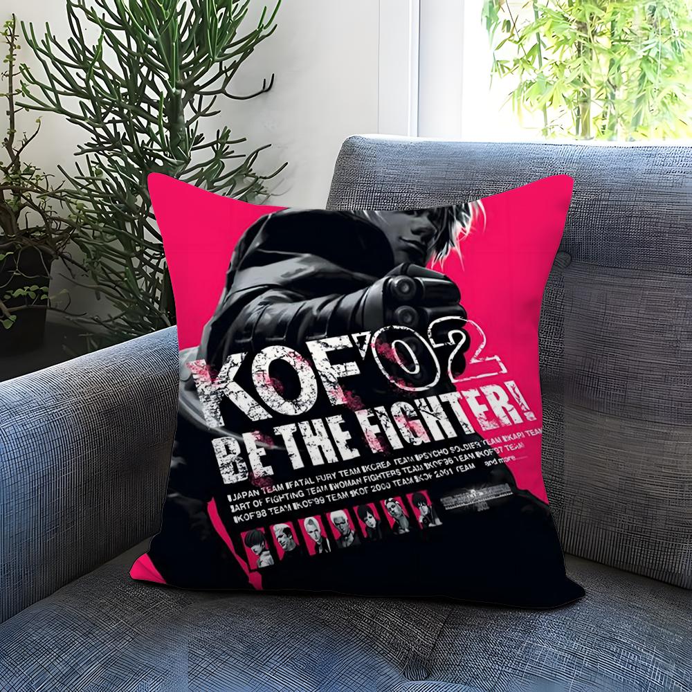 K-KOF The K-King of F-FighterS Cushion Cover Comfortable Reversible Pillow Cover Ideal for Car Sofa Bedroom & Beyond