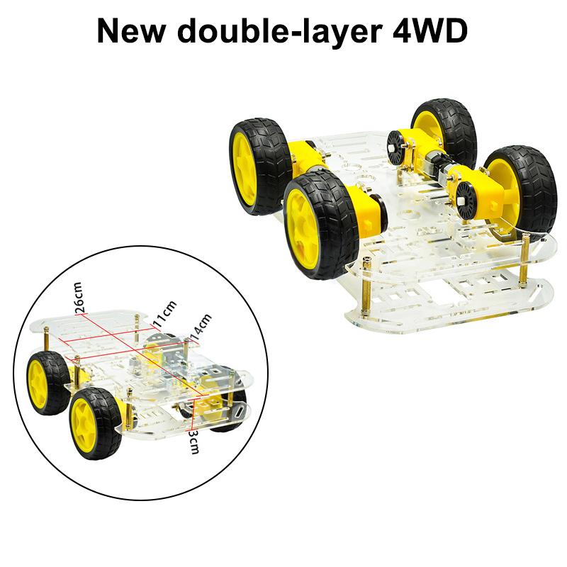 Diy Avoidance Tracking Motor Smart Robot Car Chassis Kit With Speed Encoder Battery Box 2Wd 4Wd Module For Uno R3