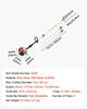 Gas Pole Saw, 33CC 2 Stroke Gas Powered Pole Saws with 20.3 Cm Cutting Bar, Cordless Tree Trimmer with 850ml Fuel Tank, 2.08 To 3.58 M Extendable,