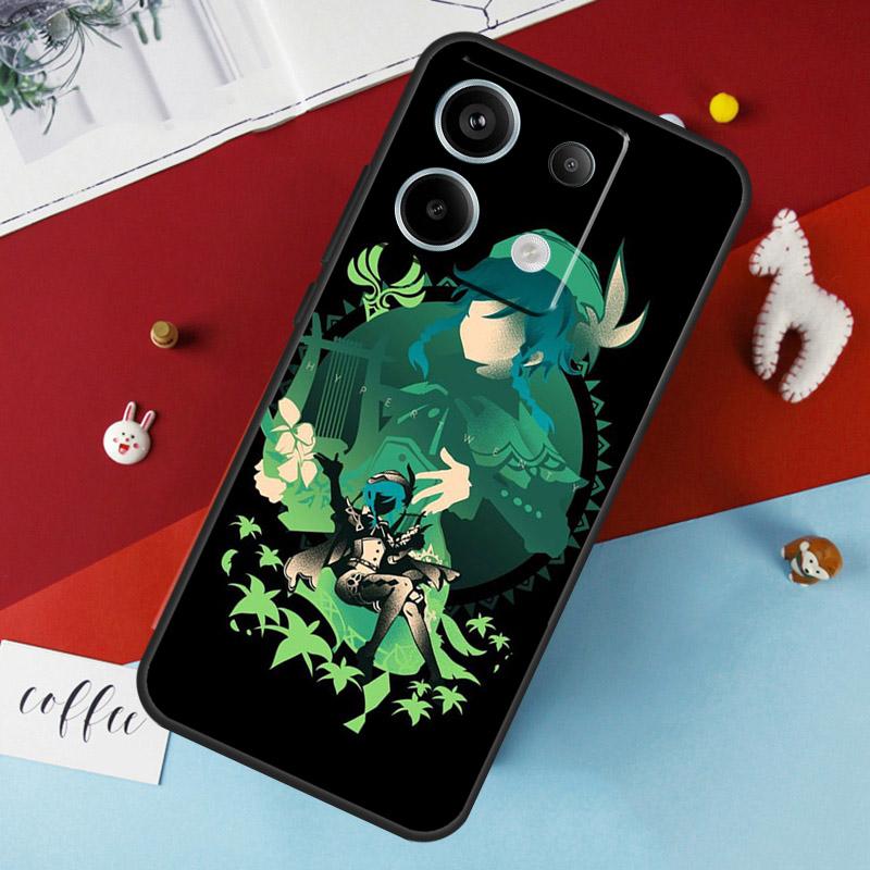 Genshin Impact Venti Case For Xiaomi Redmi 12 13C 12C 10C 9C Redmi Note 13 9 10 11 12 Pro 9S 10S 11S 12S Cover