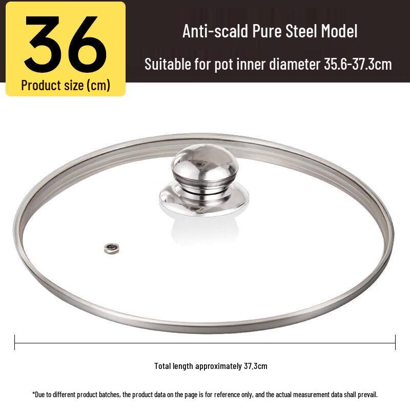 Universal High-Temperature Tempered Glass Pot Lid
