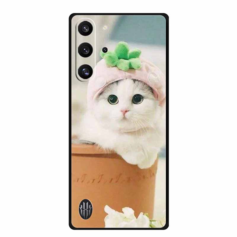 Für ZTE nubia Red Magic 10 Pro 5G Hülle Tiere Weiches Silikon TPU Handyhüllen Rückseite für REDMAGIC 10 Pro+ Mode Wolf Fundas