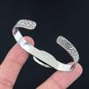 Daughters Day Deal Sterling Silver Iron Tiger Eye Stone Wedding Bangle Jewelry