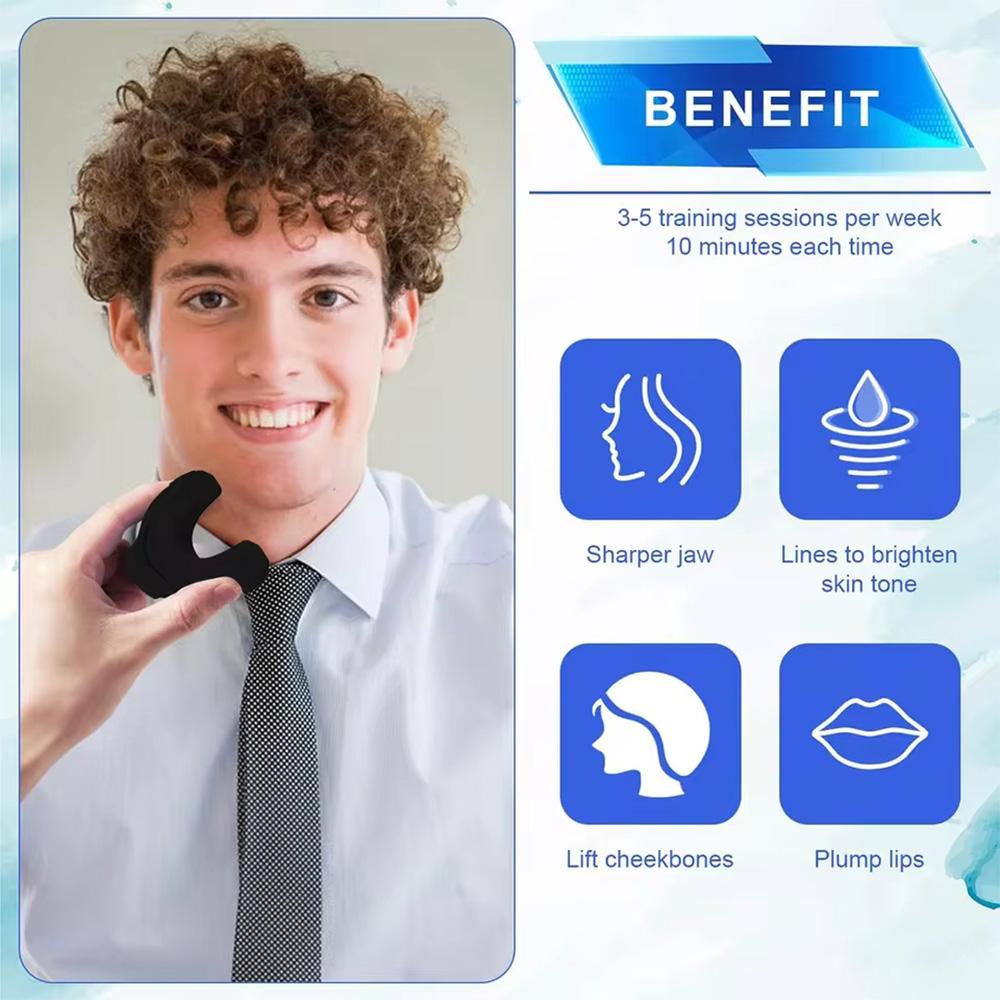 U Shape Facial Jaw Exerciser And Neck Toning Jawline For Men Women Face Muscle Trainin Resistance Double Chin Silicone Exercise