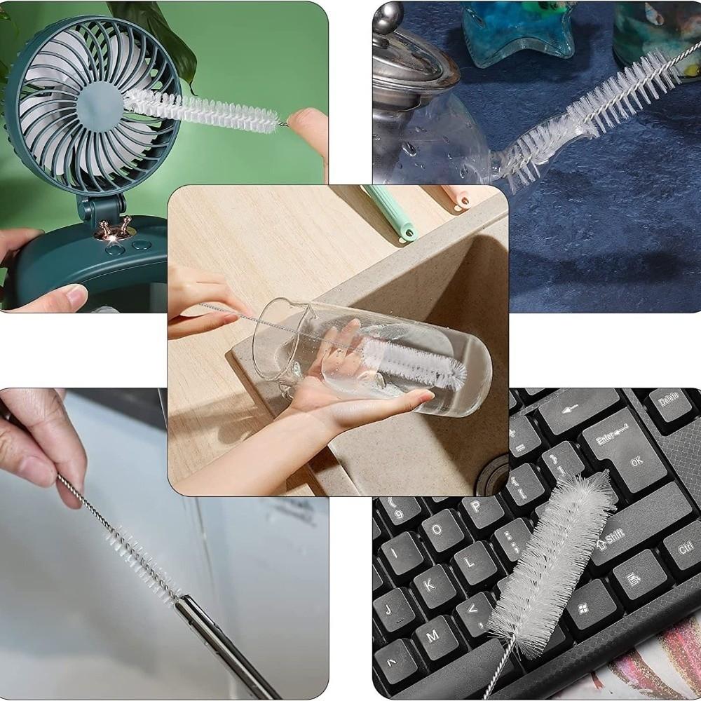 3pcs/set Flexible Bottle Cleaning Brushes Soft Hair Brush Gap Brush  Baby Bottle Cleaning