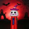 23 Pcs Halloween Four-Color Retractable Ballpoint Pens, 3D Cute Purple Hat Ghost Topper , Student Stationery, School & Office Supplies,
