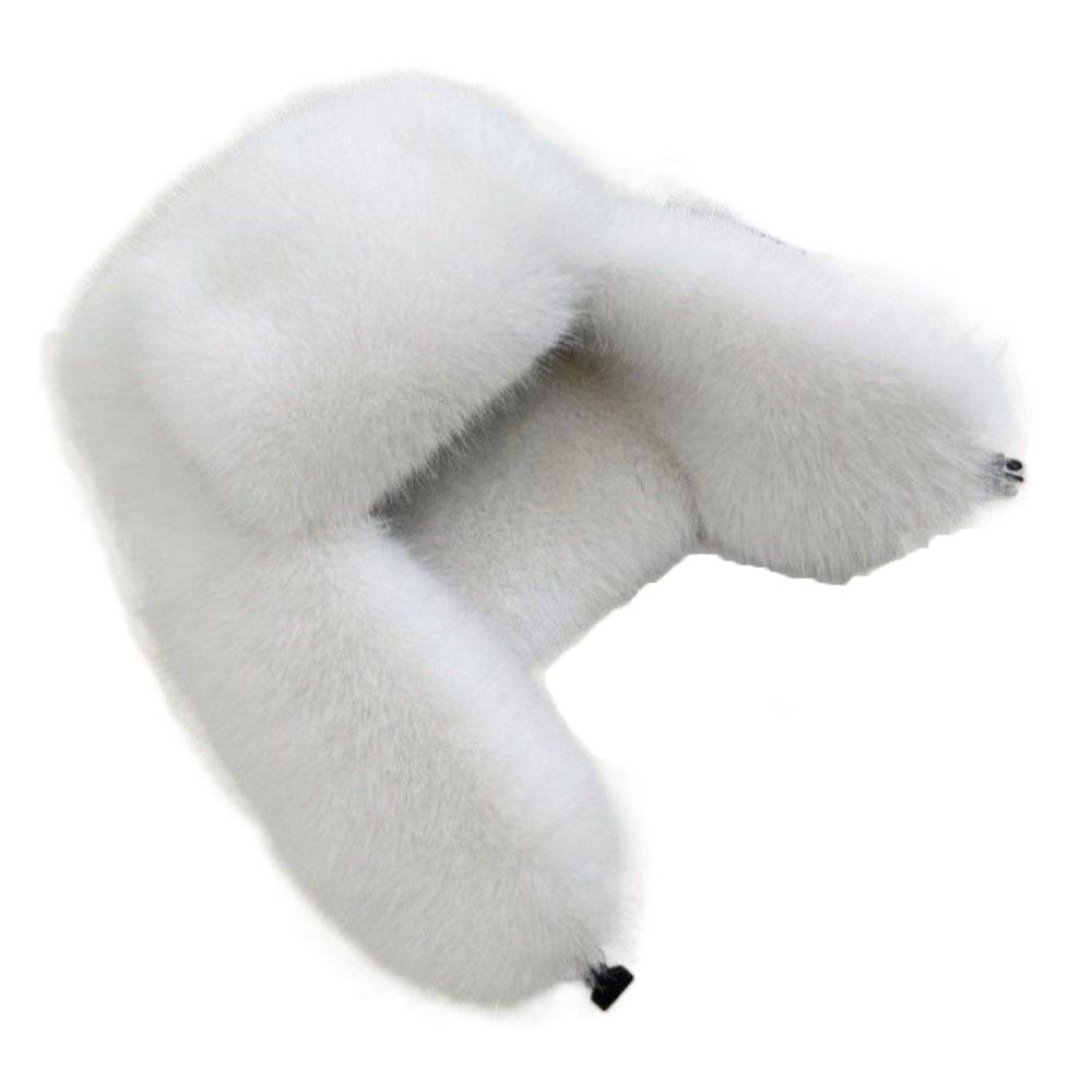 

Faux Mink Fur Skiing Pilot Hat Thickened Earflap Cap Casual Ear Protection Cap Men