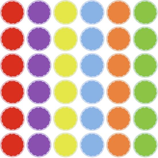 36Pcs 6 Inch Floor Stickers for Classroom, Floor Dots for Line up Markers Self Adhesive Vinyl Floor Decals for Preschool and Kindergarten Elementary