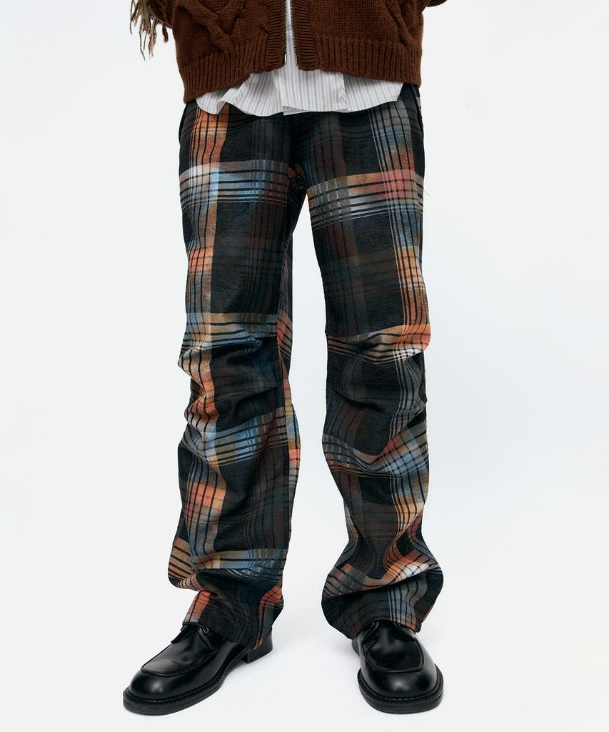 ADSB ANDERSSON BELL Burn-Out Check Cut-Out Wrap Pants Apa840M(Multi)