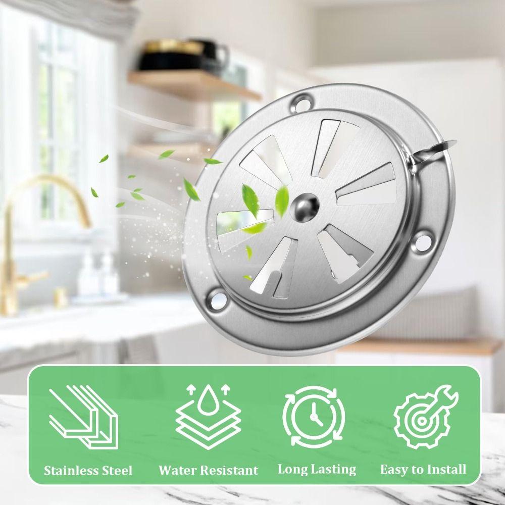 Heat Resistant Air Vent Grille Adjustable Stove Air Vent BBQ Grill Smoker  Ducting Ventilation