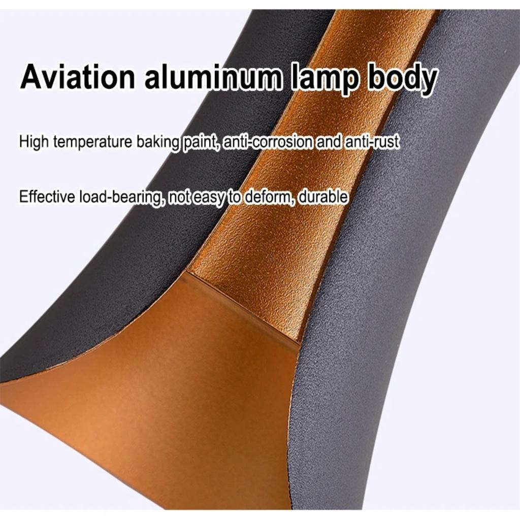 New Long-lasting, Waterproof, and Durable 12W LED Outdoor Wall Lamps - Stylish Aluminum Downlight for Garden, Patio, and Porch I