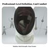 Foil Fencing Mask Clear Vision with Bib Adjustable for Sparring