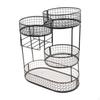 Countertop Fruit Basket Serving Stand Space Saving Party Wrought Iron Multi-Tier Vegetable Storage