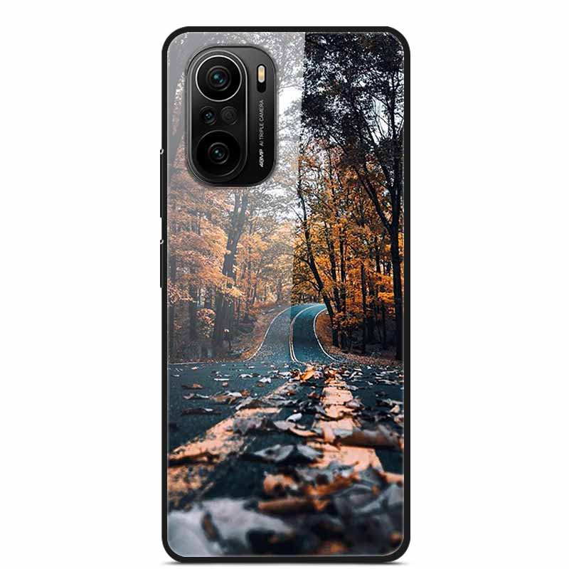 For Xiaomi Poco F3 Case Tempered Glass Hard PC Phone Back Cover For Xiaomi POCO F3 5G Cases Shells PocoF3 F 3 2021 6.67'' Coque