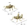 Solid Brass Cricket Ornament Retro Tea Pet Metal Insect Office Table Decoration for Insect Enthusiasts Creative Collection