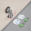 Stainless Steel Door Stopper Bathroom Magnetic Door Stop Heavy Duty Floor Wall Mount Wind-Proof Door Holder Hardware