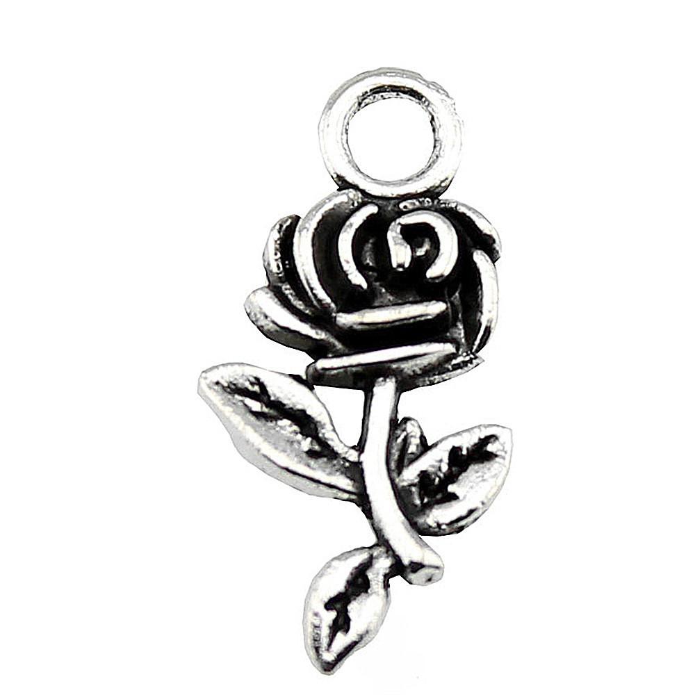 Roses Lotus Flower Charms Sunflowers Pendants For Floral Themed Jewelry Making