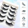 False 5 3D Stage Mimic Eyelash Extra Long Upper Eyelashes Eyelashes, Pairs, Eyelashes, Ultra-Dense, Makeup, Extensions,