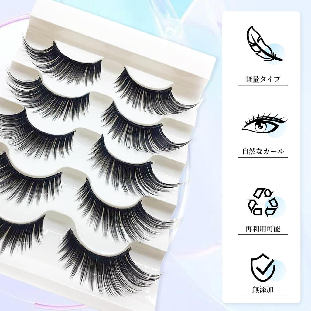 False 5 3D Stage Mimic Eyelash Extra Long Upper Eyelashes Eyelashes, Pairs, Eyelashes, Ultra-Dense, Makeup, Extensions,